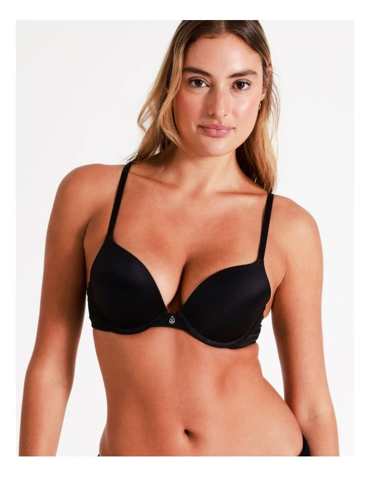 Chloe & Lola Pure Comfort Contour Push Up Bra Black 1 Chloe & Lola Pure Comfort Contour Push Up Bra Black