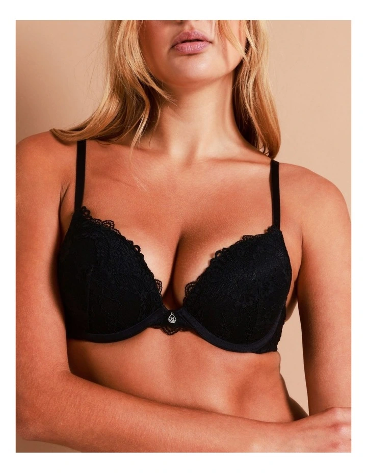 Chloe & Lola Lace Comfort Contour Push Up Bra Black 3 Chloe & Lola Lace Comfort Contour Push Up Bra Black - Image 3