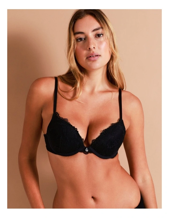 Chloe & Lola Lace Comfort Contour Push Up Bra Black 4 Chloe & Lola Lace Comfort Contour Push Up Bra Black - Image 4