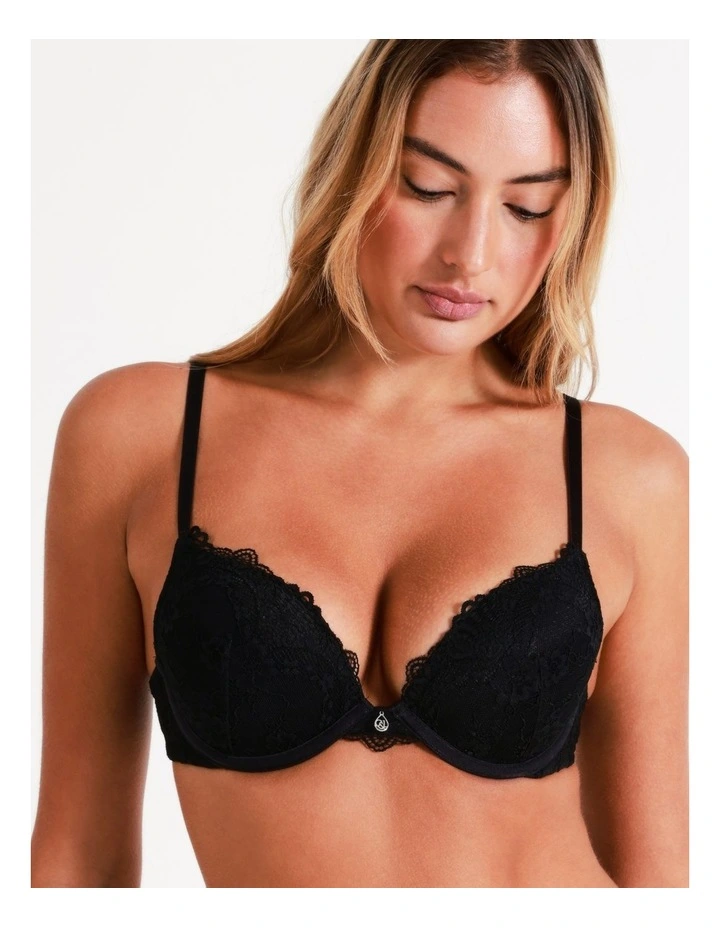 Chloe & Lola Lace Comfort Contour Push Up Bra Black 5 Chloe & Lola Lace Comfort Contour Push Up Bra Black - Image 5