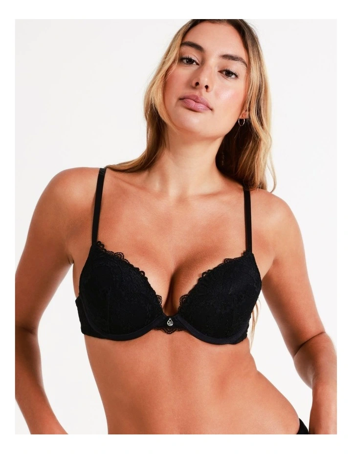 Chloe & Lola Lace Comfort Contour Push Up Bra Black 7 Chloe & Lola Lace Comfort Contour Push Up Bra Black - Image 7
