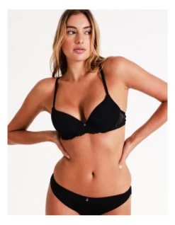 Chloe & Lola Harlow Push Up Bra In Black