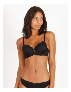 Chloe & Lola Harlow Lace T-Shirt Bra In Black
