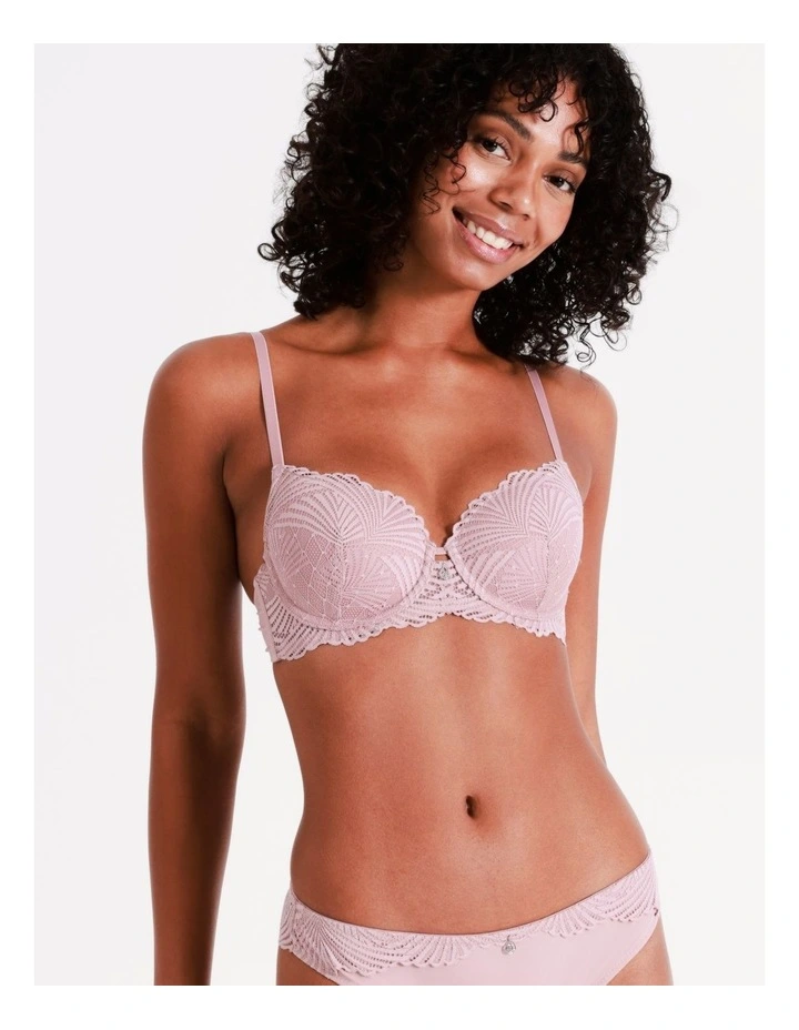 Chloe & Lola Harlow Lace T-Shirt Bra Dusty Pink 2 Chloe & Lola Harlow Lace T-Shirt Bra Dusty Pink - Image 2