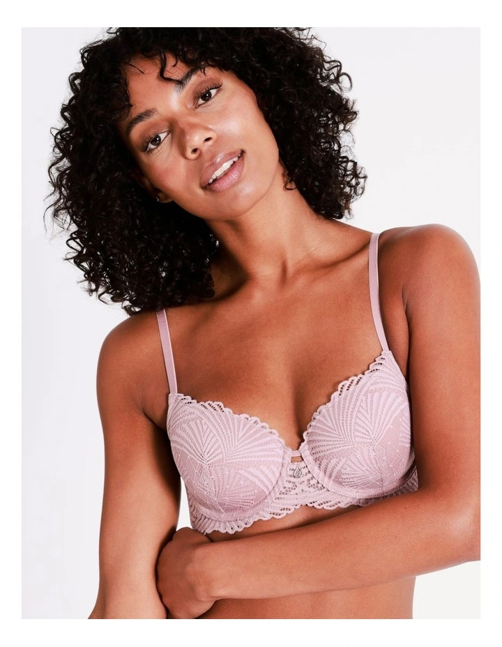 Chloe & Lola Harlow Lace T-Shirt Bra Dusty Pink 3 Chloe & Lola Harlow Lace T-Shirt Bra Dusty Pink - Image 3