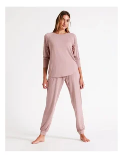 Chloe & Lola Bamboo Long Cuffed Pant In Dusty Pink -Chloe Sales Store 798117130 968770270 3 720x928