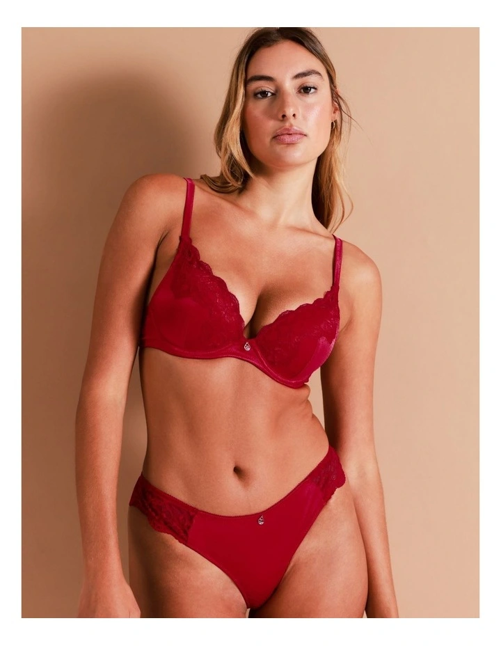 Chloe & Lola Rhode Push Up Bra Red 2 Chloe & Lola Rhode Push Up Bra Red - Image 2