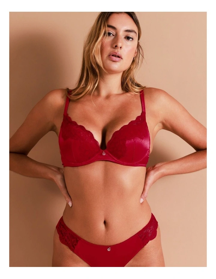 Chloe & Lola Rhode Push Up Bra Red 4 Chloe & Lola Rhode Push Up Bra Red - Image 4