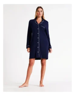 Chloe & Lola Bamboo Nightshirt Navy -Chloe Sales Store 813457630 813455110 5 1 720x928