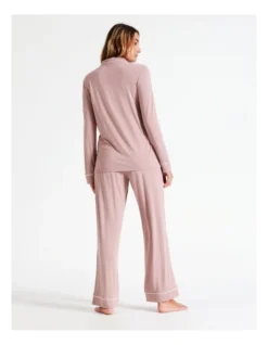 Chloe & Lola Bamboo Long Sleeve Pyjamas Set In Pink -Chloe Sales Store 813457990 968769370 4 720x928