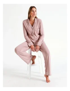 Chloe & Lola Bamboo Long Sleeve Pyjamas Set In Pink -Chloe Sales Store 813457990 968769370 6 720x928