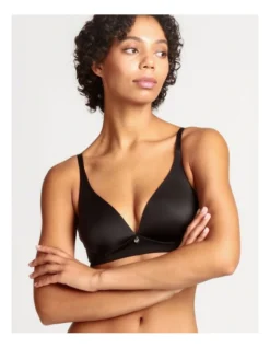 Chloe & Lola Pure Comfort Wirefree Contour Bra Black