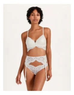 Chloe & Lola Ivory Lace Suspender