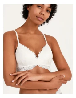 Chloe & Lola Lace Wirefree Contour Bra White -Chloe Sales Store 841669570 3 1 720x928