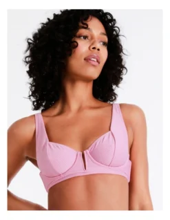 Chloe & Lola Nicole Textured Underwire Top In Rose Red -Chloe Sales Store 918077950 918128260 3 720x928