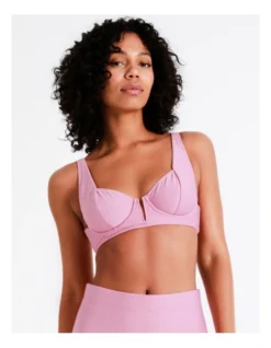 Chloe & Lola Nicole Textured Underwire Top In Rose Red -Chloe Sales Store 918077950 918128260 5 720x928