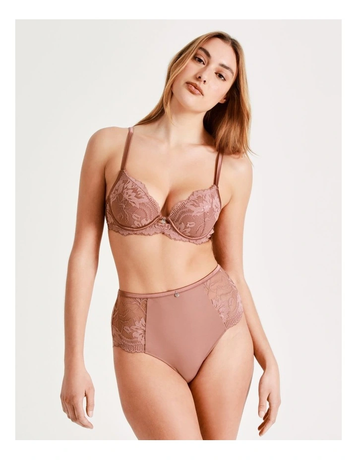 Chloe & Lola Harlow Luxe Full Brief In Burn Orange 1 Chloe & Lola Harlow Luxe Full Brief In Burn Orange