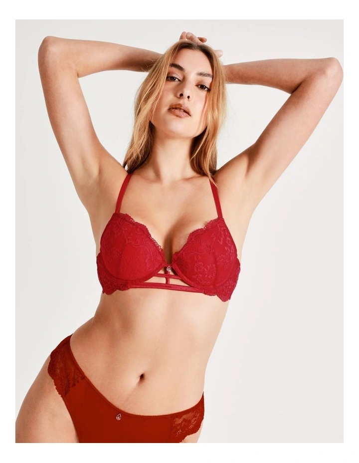 Chloe & Lola Rhode Plunge Push Up In Red 4 Chloe & Lola Rhode Plunge Push Up In Red - Image 4