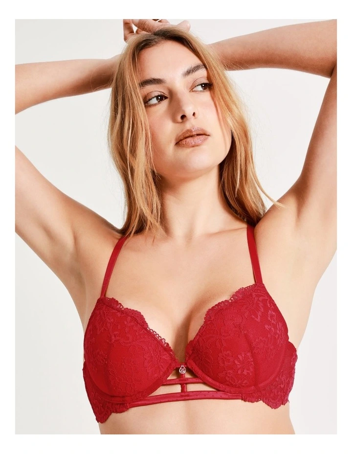 Chloe & Lola Rhode Plunge Push Up In Red 5 Chloe & Lola Rhode Plunge Push Up In Red - Image 5