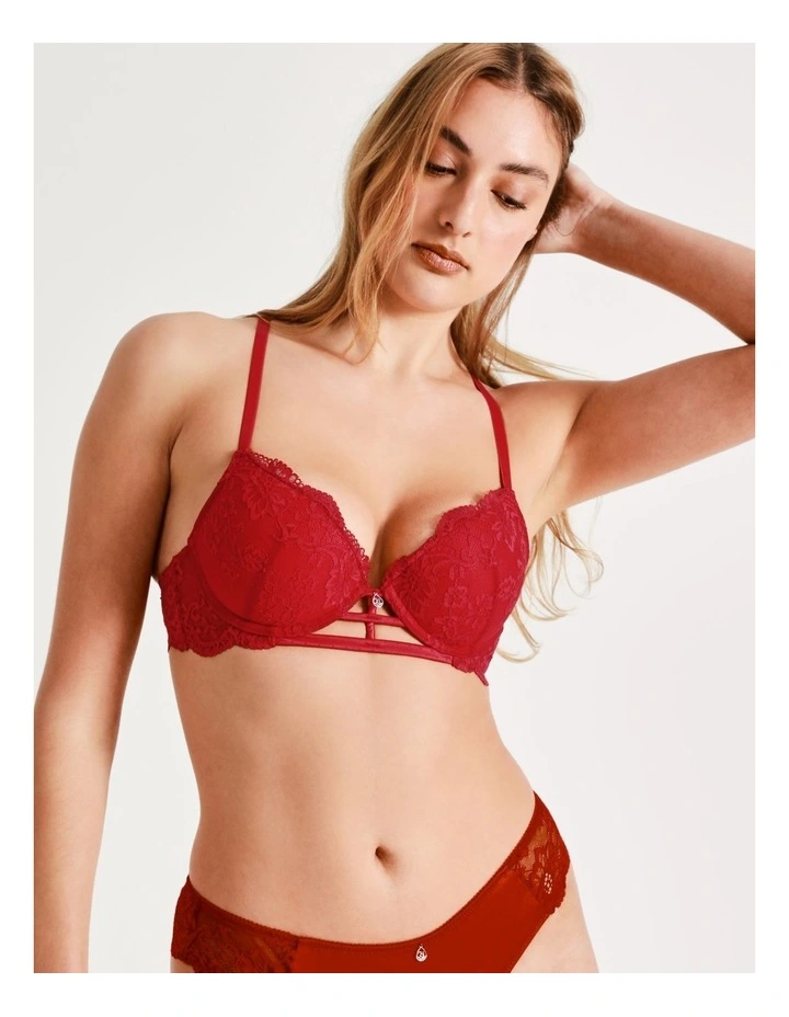 Chloe & Lola Rhode Plunge Push Up In Red 6 Chloe & Lola Rhode Plunge Push Up In Red - Image 6