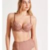 Chloe & Lola Harlow Luxe Plunge Push Up In Burnt Orange