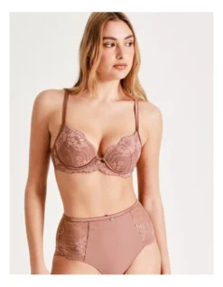 Chloe & Lola Harlow Luxe Plunge Push Up In Burnt Orange