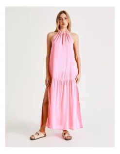 Chloe & Lola Marnie Halter Dress In Pale Pink -Chloe Sales Store 924960700 7 720x928