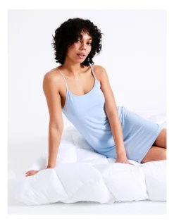 Chloe & Lola Bamboo Chemise In Blue