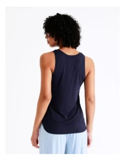 Chloe & Lola Bamboo Tank PJ Top In Navy -Chloe Sales Store 929422270 929425420 6 720x928