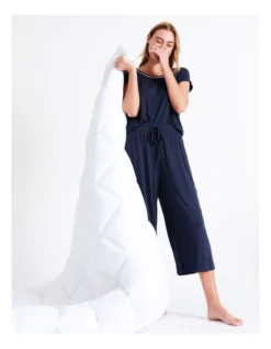 Chloe & Lola Bamboo 3/4 PJ Pant In Navy