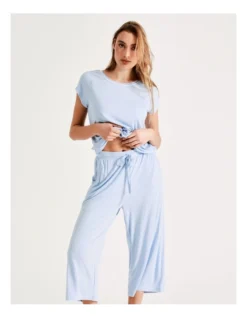 Chloe & Lola Bamboo 3/4 PJ Pant In Blue -Chloe Sales Store 929422360 929527390 4 720x928