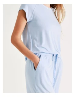 Chloe & Lola Bamboo 3/4 PJ Pant In Blue -Chloe Sales Store 929422360 929527390 6 720x928