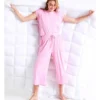 Chloe & Lola Bamboo 3/4 PJ Pant In Pink