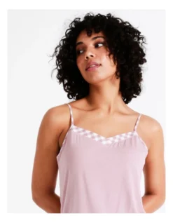 Chloe & Lola Spliced Sleep Cami In Rose Gingham -Chloe Sales Store 929444590 6 720x928