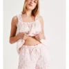 Chloe & Lola Frill Hem Sleep Short In Pink