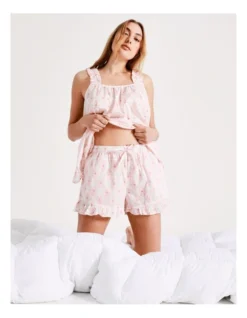 Chloe & Lola Frill Hem Sleep Short In Pink 10 Chloe & Lola Frill Hem Sleep Short In Pink -Chloe Sales Store 929444860 4 720x928