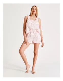 Chloe & Lola Frill Hem Sleep Short In Pink 11 Chloe & Lola Frill Hem Sleep Short In Pink -Chloe Sales Store 929444860 5 720x928