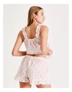 Chloe & Lola Frill Hem Sleep Short In Pink 12 Chloe & Lola Frill Hem Sleep Short In Pink -Chloe Sales Store 929444860 6 720x928