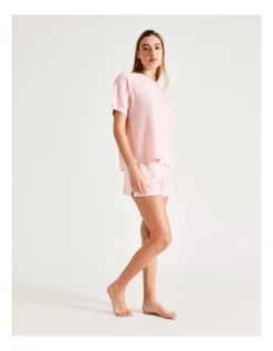 Chloe & Lola Waffle PJ Shorts In Pink -Chloe Sales Store 929859310 6 720x928