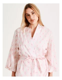 Chloe & Lola Kimono Sleeve Robe In Pink -Chloe Sales Store 929889010 4 720x928
