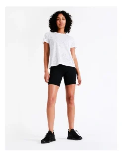 Chloe & Lola Madison Burnout Tee In White