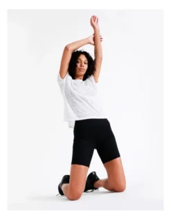 Chloe & Lola Madison Burnout Tee In White -Chloe Sales Store 937001890 937001980 4 720x928