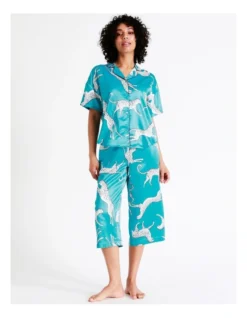 Chloe & Lola Satin Sleep Shirt In Teal -Chloe Sales Store 943551730 4 720x928