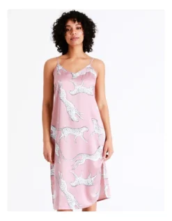 Chloe & Lola Satin Chemise In Dusty Pink -Chloe Sales Store 943552270 3 720x928