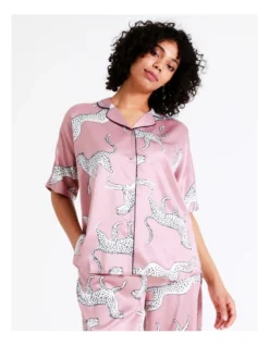 Chloe & Lola Satin Sleep Shirt In Dusty Pink -Chloe Sales Store 943552450 4 720x928