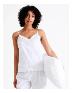 Chloe & Lola Seersucker Cami In White -Chloe Sales Store 943552810 3 720x928