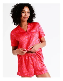 Chloe & Lola Short PJ Set In Red -Chloe Sales Store 943553080 6 720x928