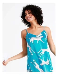 Chloe & Lola Satin Chemise In Teal -Chloe Sales Store 943553890 5 720x928