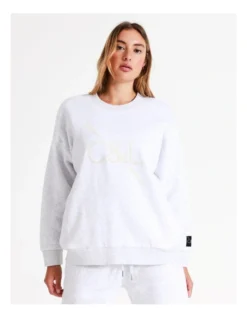 Chloe & Lola Core Logo Sweater In Grey Marle -Chloe Sales Store 967255480 3 720x928