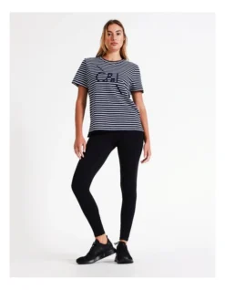 Chloe & Lola Logo Tee Short Sleeve In Ivory/Navy -Chloe Sales Store 967255840 3 720x928